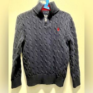 Ralph Lauren Boys Quarter-Zip Sweater
